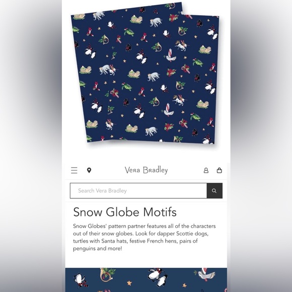 Vera Bradley RFID Convertible Wristlet ✨ Snow Globe Motifs - Picture 3 of 14